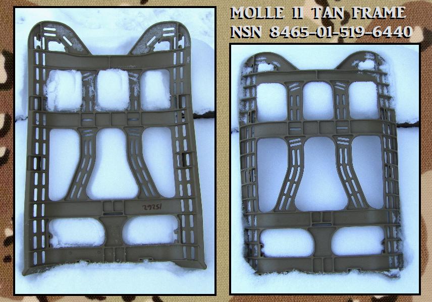 MOLLE II Tan GEN IV Frame NSN 8465-01-519-6440